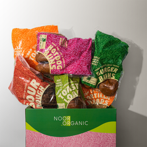 بوكس المخبوزات المتنوعة بشحم بقري وزبدة رائبة وزيت الزيتون العضوي والخميرة الطبيعية