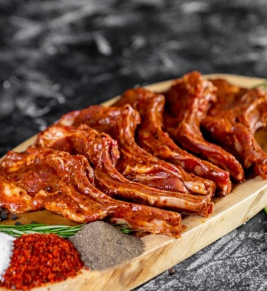 ريش غنم بالتوابل والملح البحري