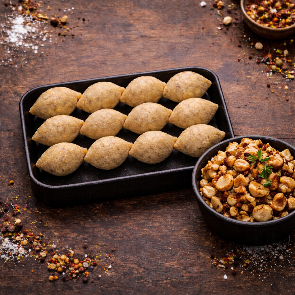 كبة برغل محشية بالدجاج والصنوبر ١٢ حبه