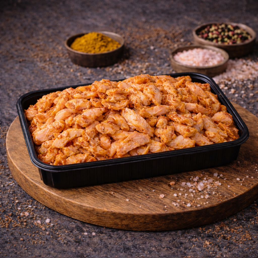 شاورما دجاج متبلة نص كيلو