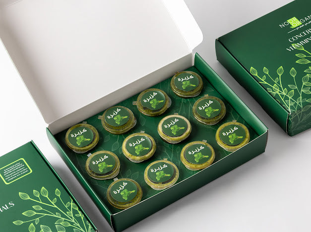 شوت الكزبرة ( ١٢ حبة تمت تعبئتها بأكواب ألياف الذرة ) مفيدة للجسم وصحة الجهاز الهضمي وسحب السموم