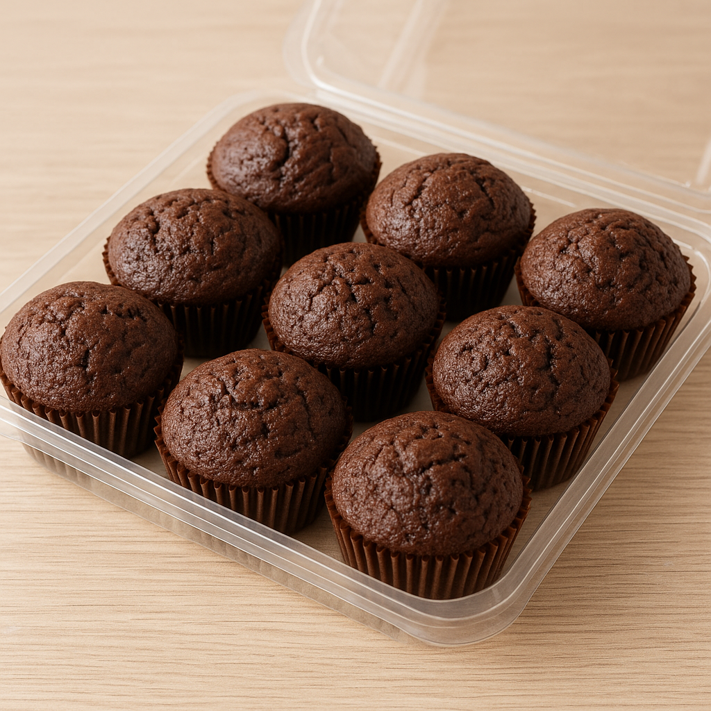 ٩ حبات كب كيك تمر المجدول العضوي