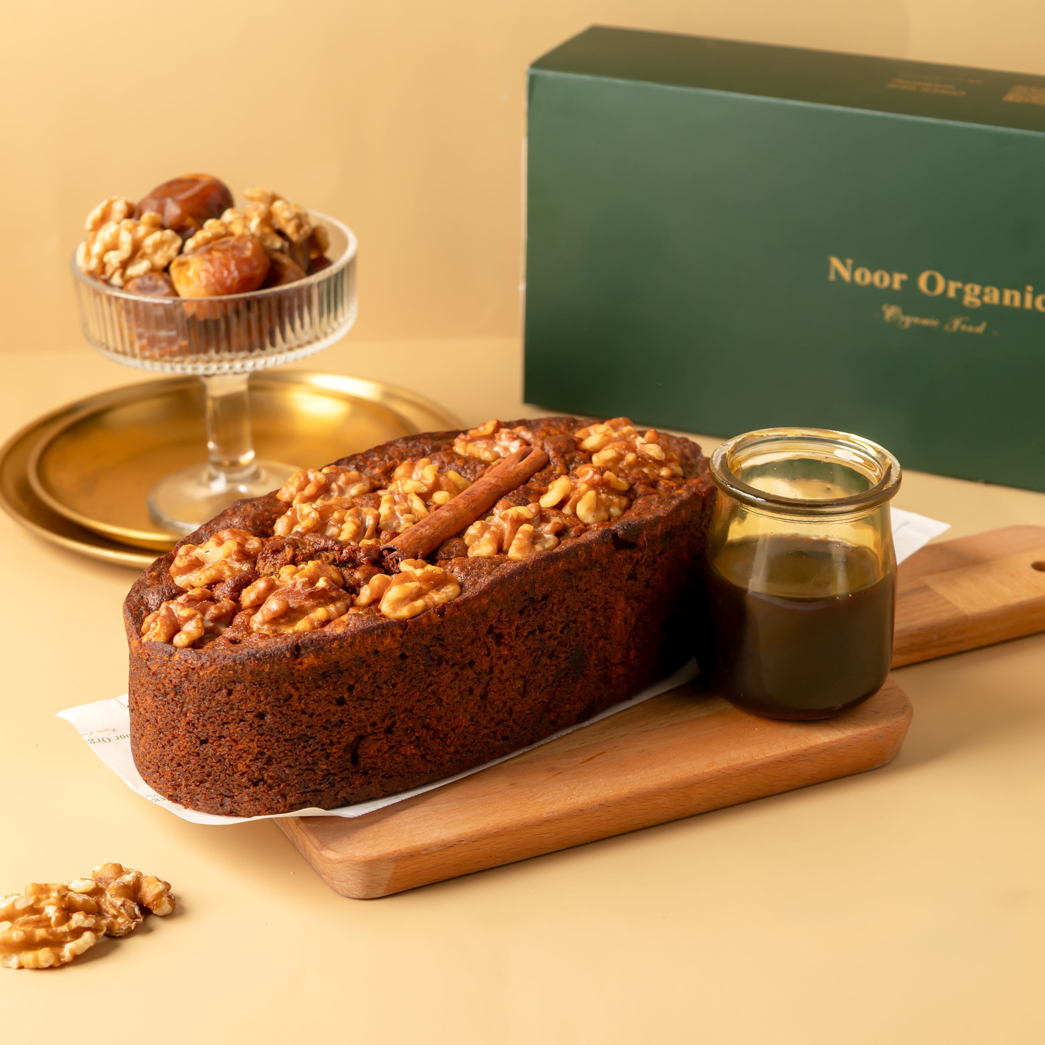 Date and Ceylon Cinnamon Cake, sweetened with pure date molasses and buttermilk.
