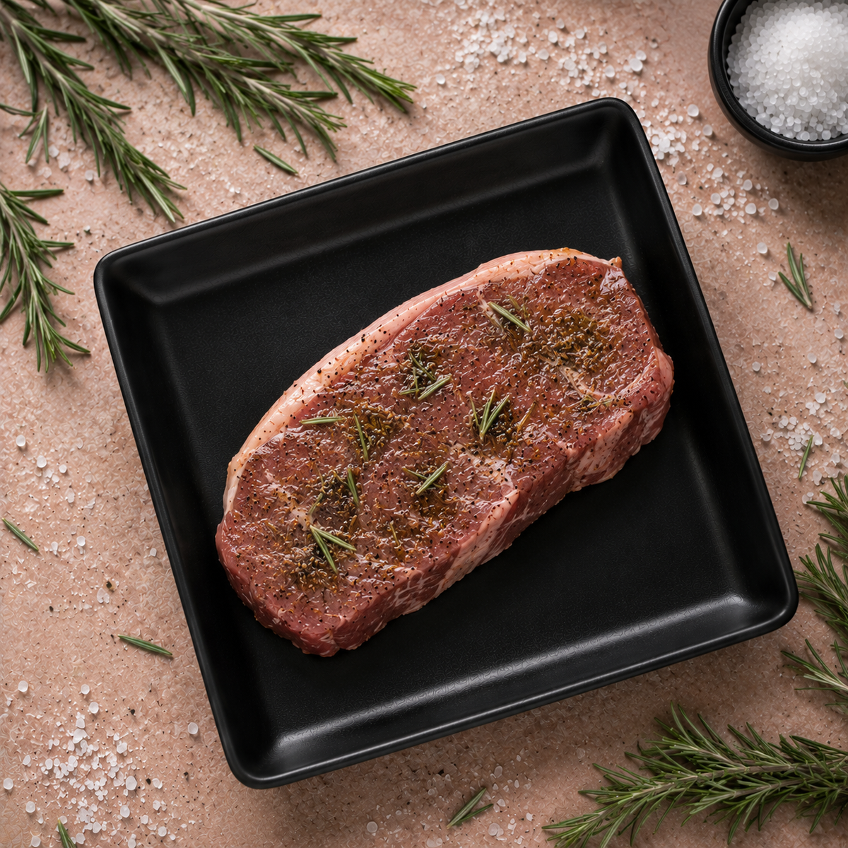 Fresh Rosemary-Marinated Sirloin Steak – 200 g