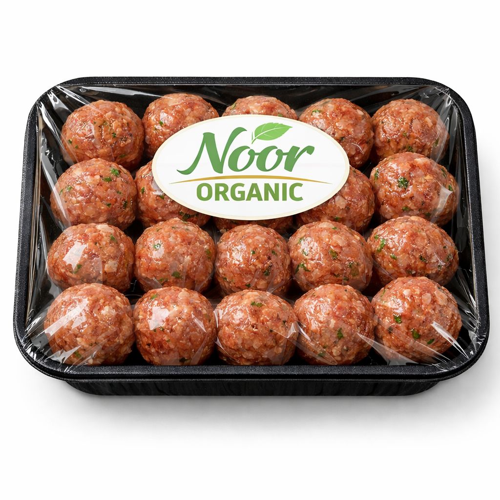 كرات اللحم المتبلة سريعة التحضير) مزيج من لحم العجل والغنم المحلي )