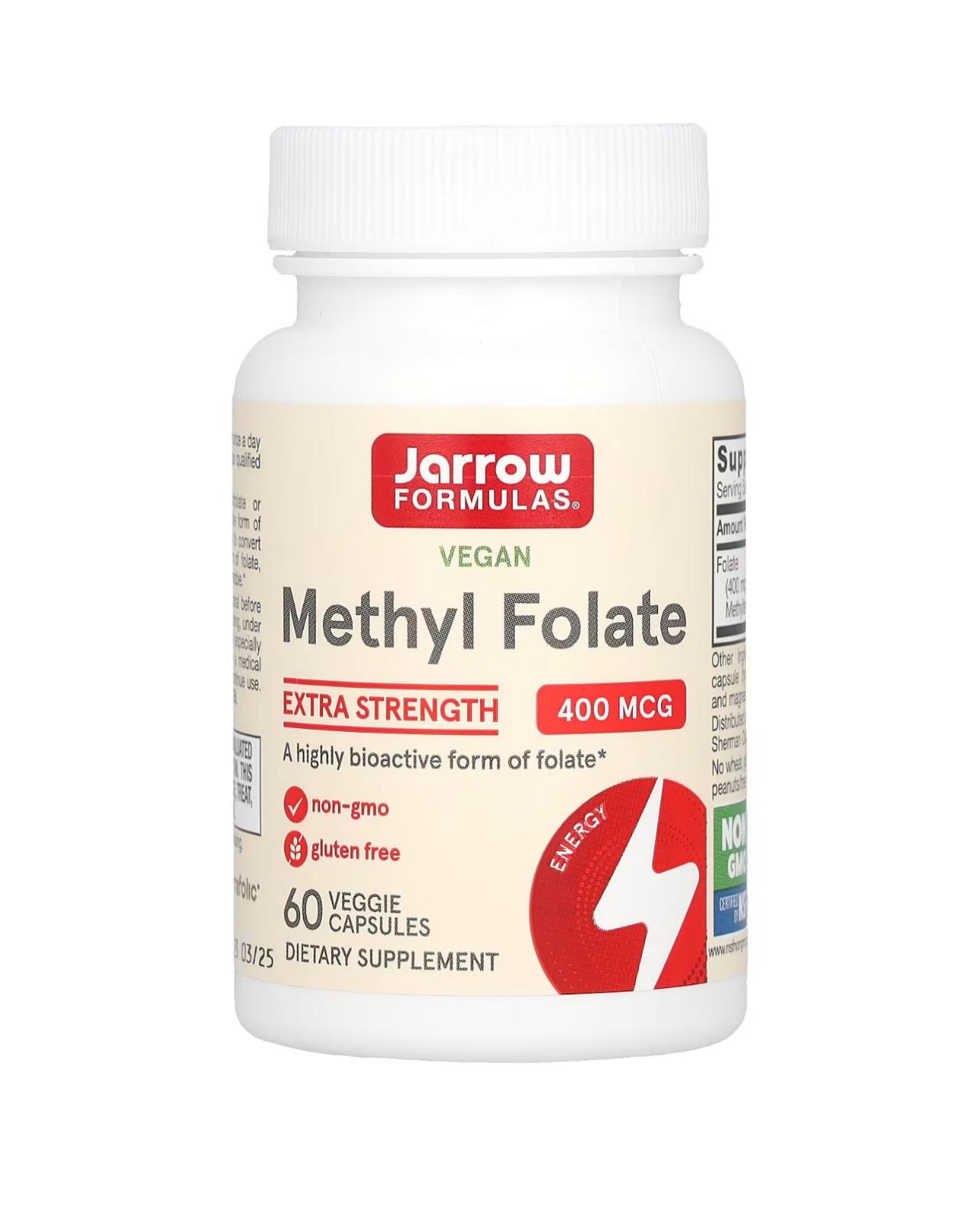 ميثيل فوليك أسيد عالي الامتصاص 400 ملجرام ، 60 كبسولة نباتية
