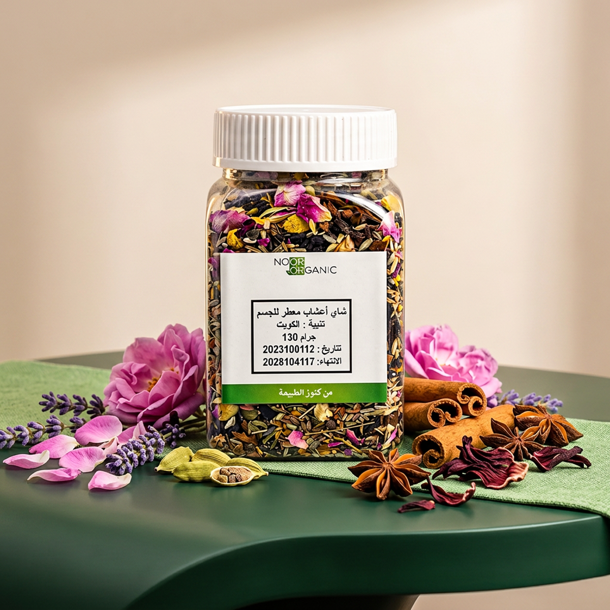 شاي أعشاب معطر للجسم