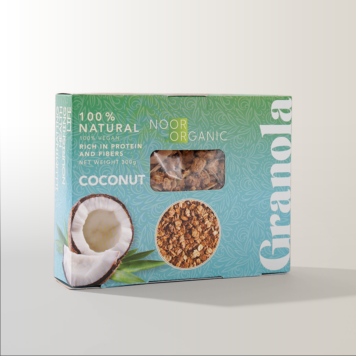 غرانولا رقائق جوز الهند والبيكان 300 جم