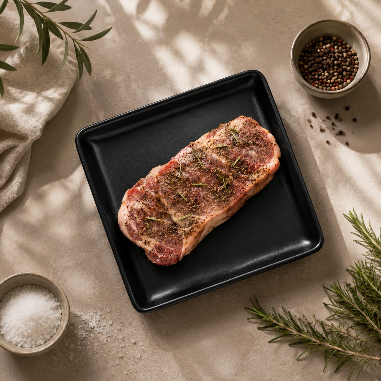Fresh Rosemary-Marinated Ribeye Steak – 200 g