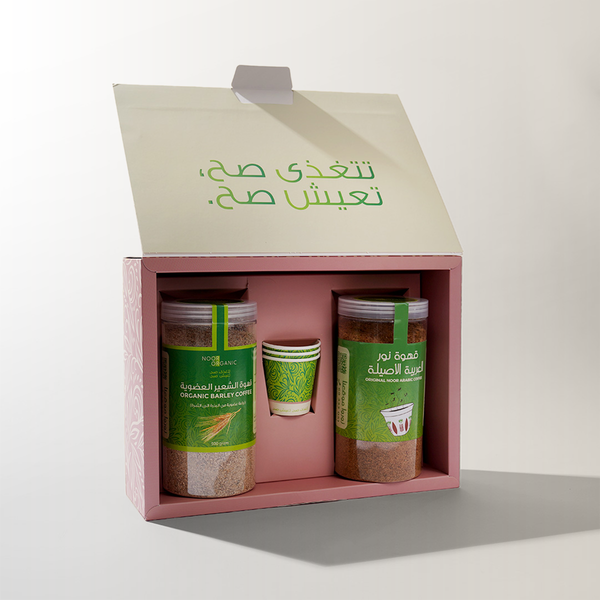 صندوق السعادة قهوة الشعير العضوي + التلبينة العضوية