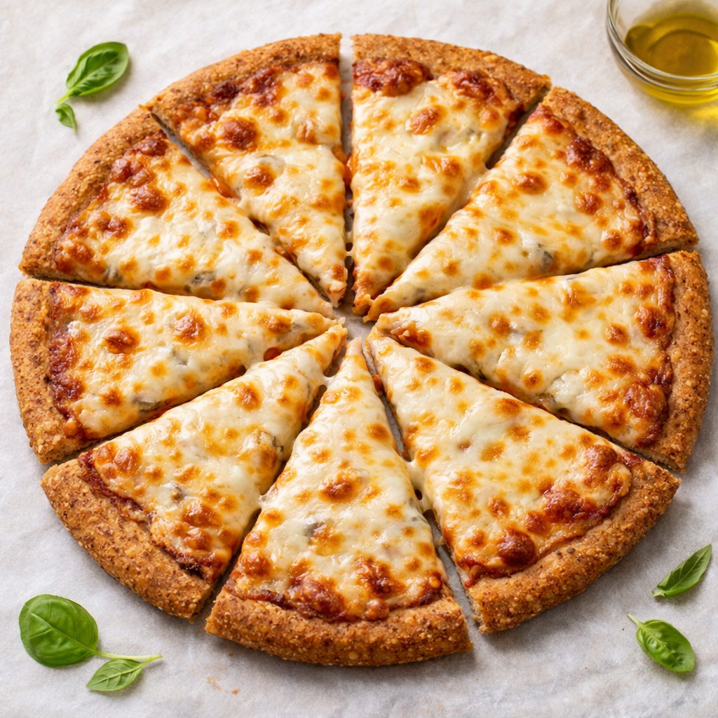 بيتزا ساوردو وزبدة رائبة بالقمح الكامل والخميرة الطبيعية ( جبن ) سريعة التسخين