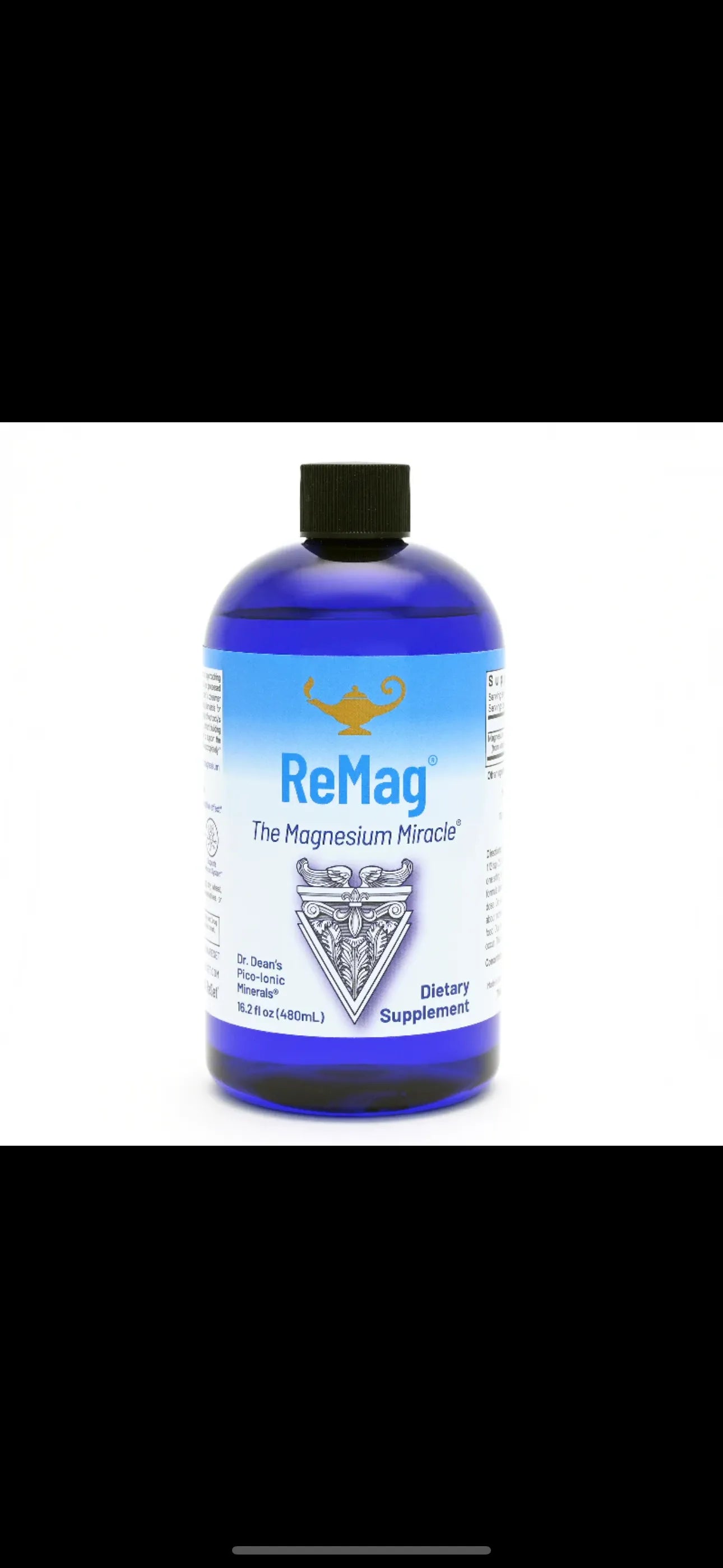 مغنيسيوم سائل سريع الامتصاص 480 مل ( يكفي لأكثر من ٦  اشهر ) لابد من استشارة الطبيب