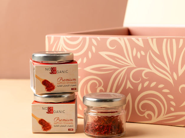 مجموعة الزعفران ١٢ حبة زعفران سوبر