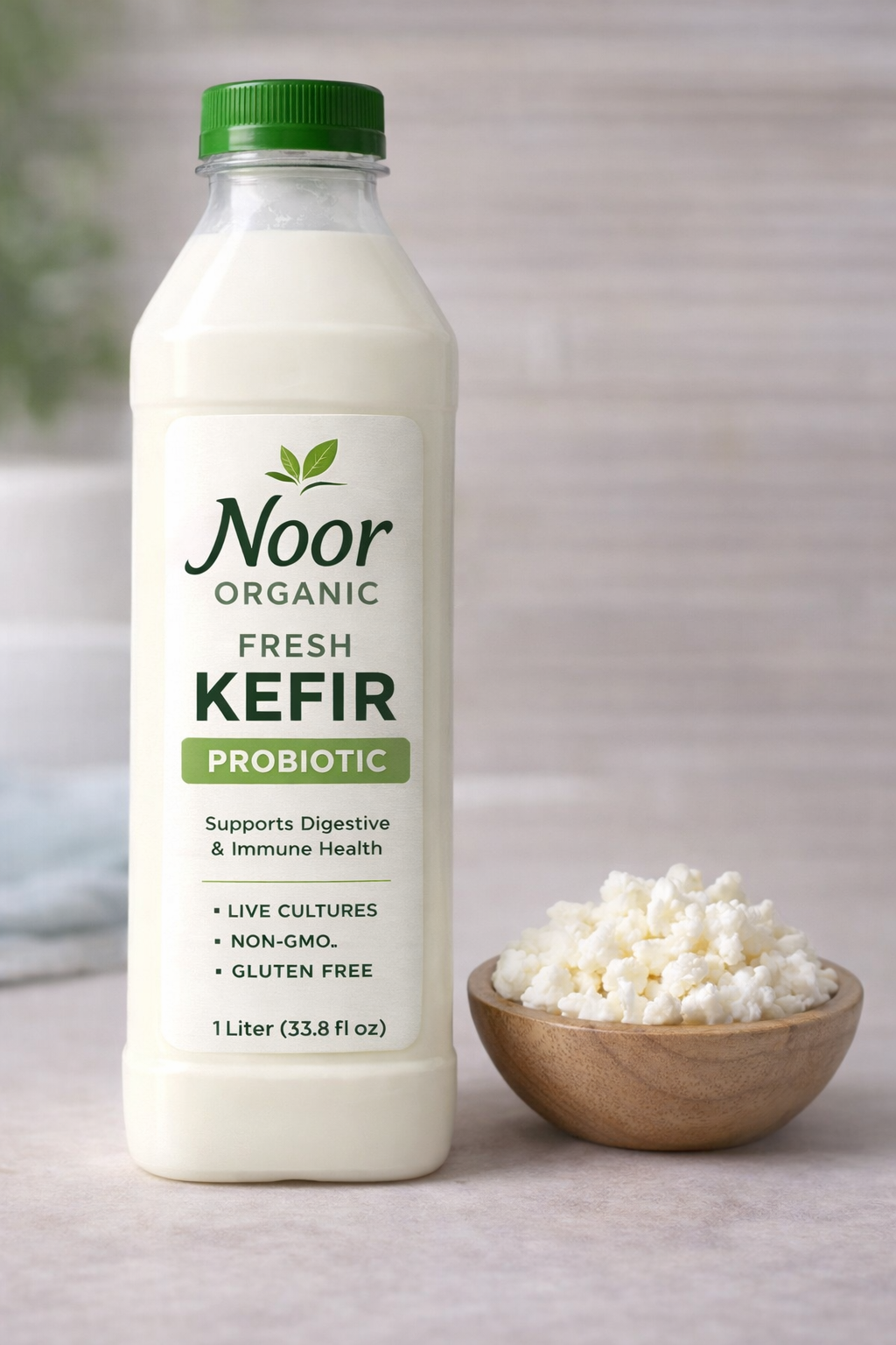 لبن كفير بقري ١ لتر – Noor Foods KW