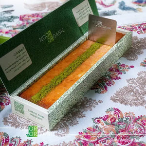 بسبوسة صحية محلاة بالعسل ، خالية من السكر والزيوت المهدرجة