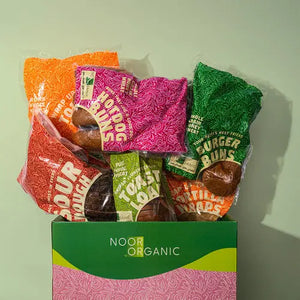 بوكس المخبوزات المتنوعة بشحم بقري  وزبدة رائبة وزيت الزيتون العضوي والخميرة الطبيعية