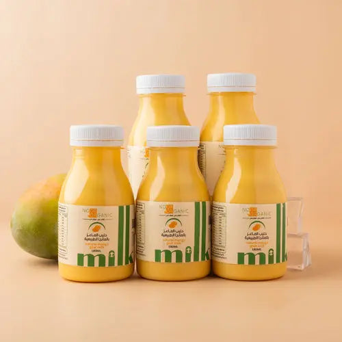 حليب ماعز بالمانجا الطبيعية 180 مل ( ٥ حبات ) انتاج الكويت Nour Foods